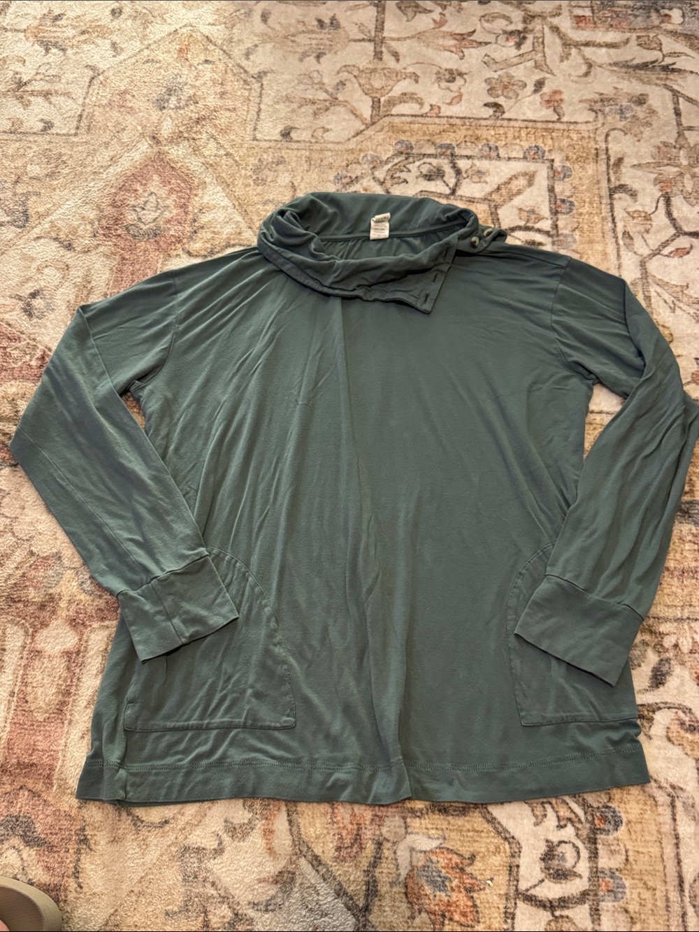 Kate Quinn Long Sleeve Cowl Neck Lounge Top